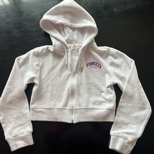 Fiorucci Sport Terry Crop Hoodie small
